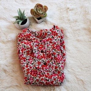 Long sleeve, multi-colored tunic dress.